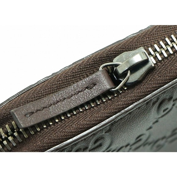 Gucci Guccisima GG Charm Long Wallet Leather Brown - Picture 5 of 9